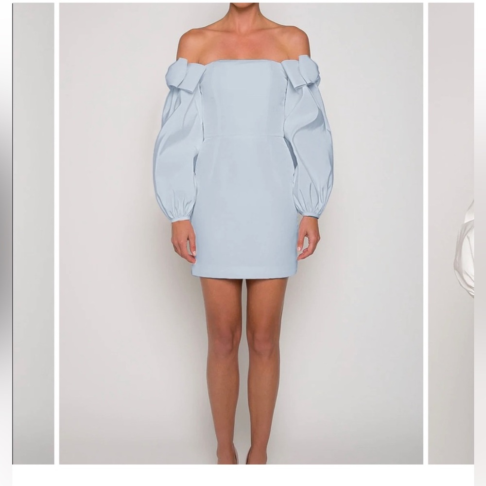 Alexia Maria Katie Silk Faille Mini Dress